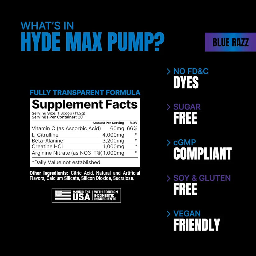 HYDE MAX PUMP PROSUPPS