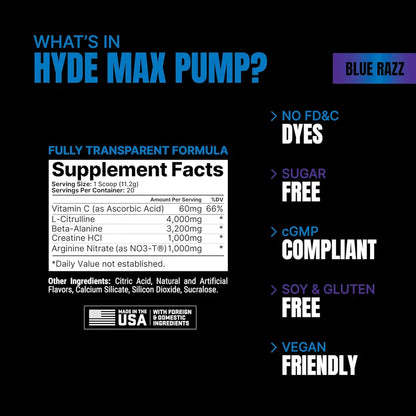 HYDE MAX PUMP PROSUPPS