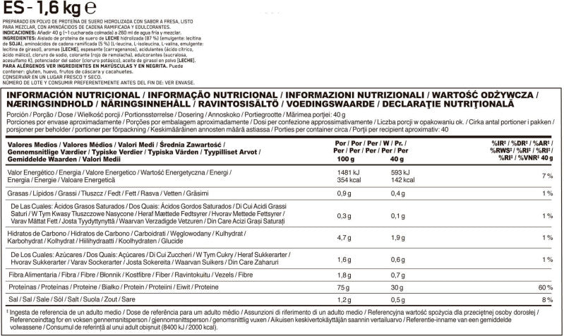 PLATINUM HYDRO WHEY 4LB